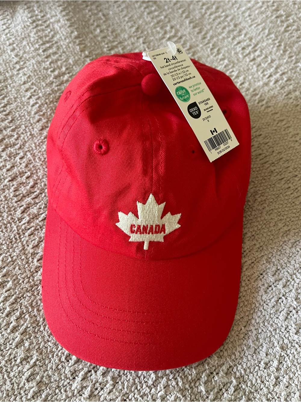 NWT Canada baseball hat